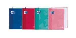 BLOC OXFORD SCHOOL EU.BOOK 1 micro.tapa EXTRA A5+  80h CUADRIC.5x5 90g SURTIDO (4 col.)