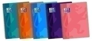 BLOC OXFORD SCHOOL CLASSIC tapa PP Fº 80h CUADRIC.4x4 90g SURTIDO (col. Tendencia)