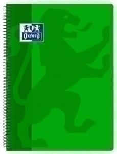 BLOC OXFORD SCHOOL CLASSIC tapa PP Fº 80h CUADRIC.4x4 90g VERDE