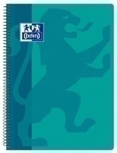 BLOC OXFORD SCHOOL CLASSIC tapa PP Fº 80h CUADRIC.4x4 90g AQUA