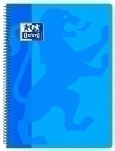 BLOC OXFORD SCHOOL CLASSIC tapa PP Fº 80h CUADRIC.4x4 90g AZUL TURQUESA