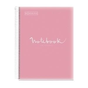 BLOC MIQUELRIUS NOTEBOOK 5 MICR. PP A4 120H 90G CUADRIC. 5X5 ROSA /MR46074