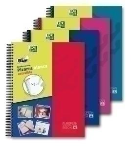 BLOC OXFORD SCHOOL EU.BOOK 4 micro.tapa EXTRA A4+ 120h CUADRIC.5x5 90g SURTIDO (4 col.)