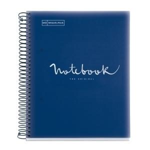 BLOC MIQUELRIUS NOTEBOOK 5 MICR. PP A5 120H 90G CUADRIC. 5X5 MARINO /MR46101