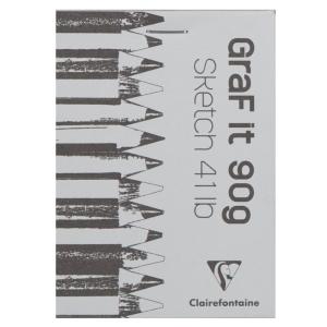 BLOC DIBUJO CLAIREFONTAINE GRAF'IT CROQUIS A7 90G 80H /96629C