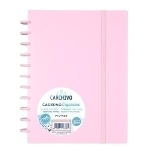 BLOC CARCHIVO INGENIOX PP A4 100H 100G CUADRIC. 5X5 ROSA /66004125