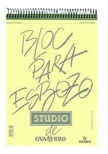 BLOC DE DIBUJO GUARRO-CANSON ESBOZO STUDIO CON ESPIRAL TECNICAS SECAS A4 90g 100h