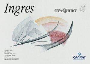 BLOC DE DIBUJO GUARRO-CANSON INGRES ENCOLADO PAPEL VERJURADO A4+ 108g 20h