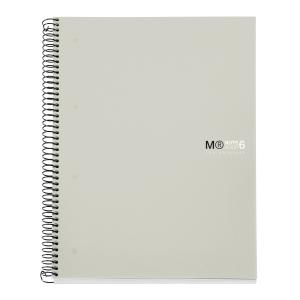 BLOC MIQUELRIUS NOTEBOOK 6 MICR. PP A5 150H 70G 5X5 GRIS /MR42231