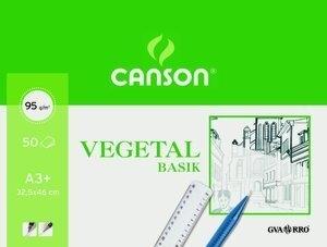 BLOC DE DIBUJO GUARRO-CANSON BASIK VEGETAL ENCOLADO A3+ 95g 50h