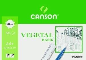 BLOC DE DIBUJO GUARRO-CANSON BASIK VEGETAL ENCOLADO A4+ 95g 50h