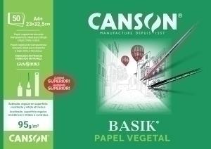 BLOC DIBUJO GUARRO-CANSON BASIK VEGETAL A4+ 95G 50H /C200400714