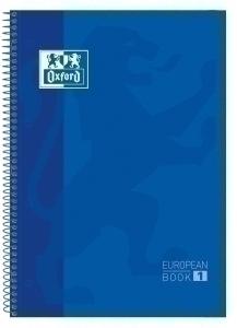 BLOC OXFORD EU. BOOK 1 MICR. TAPA EXTRAD A4+ 80H CUADRIC. 5X5 90G AZUL /100430197