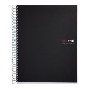 BLOC MIQUELRIUS NOTEBOOK 8 MICR. PP A4 200H 70G CUADRIC. 5X5 NEGRO /MR42006