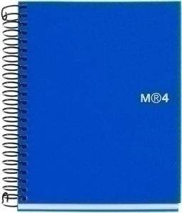 BLOC MIQUELRIUS NOTEBOOK 4 MICR. PP A7 100H 70G CUADRIC. 5X5 AZUL /MR2555