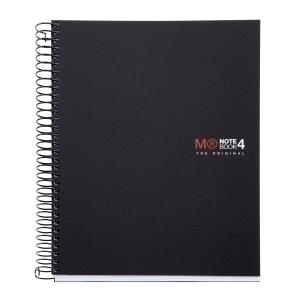 BLOC MIQUELRIUS NOTEBOOK 4 MICR. PP A5 140H 70G CUADRIC. 5X5 NEGRO /MR47142