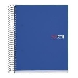 BLOC MIQUELRIUS NOTEBOOK 8 MICR. PP A5 200H 70G CUADRIC. 5X5 AZUL /MR42005