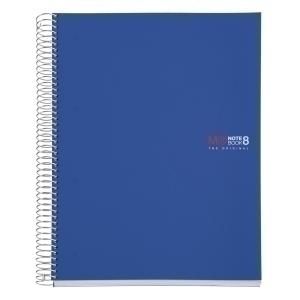 BLOC MIQUELRIUS NOTEBOOK 8 MICR. PP A4 200H 70G CUADRIC. 5X5 AZUL /MR42004