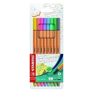 ROTULADOR FIBRA STABILO POINT 88 COLORES PASTEL ESTU/8 /88/8-01