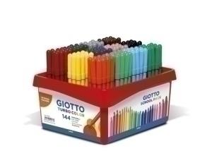 ROTULADOR FIBRA GIOTTO TURBO COLOR SCHOOL P/144 12X12 COL. /F523800