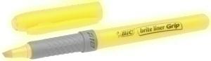 MARCADOR FLUOR BIC BRITE LINER GRIP AMARILLO /811935