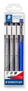 ROTULADOR CALIBRADO STAEDTLER 308 PIGMENT LINER BOLSA de 3 (0,2 - 0,4 - 0,8 mm)