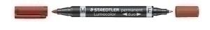 MARCADOR PERMANENTE STAEDTLER 348 LUMOCOLOR DUO CONICO ROJO /348-2