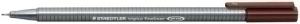 ROTULADOR FIBRA STAEDTLER 334 TRIPLUS FINE PARDO VAN DYCK /334-76