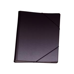 CARPETA CLASIFICADORA DOHE CARTON PLASTIF. Fº 12 DPTOS.GOMAS y SOLAPA NEGRO