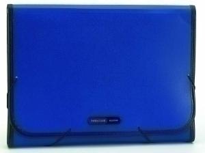 CLASIFICADOR ACORDEON DATABANK PP OPACO A4 12 DPTOS.RIBETE y GOMAS AZUL