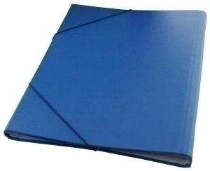 CARPETA CLASIFICADORA DOHE CARTON PLASTIF. Fº 12 DPTOS.GOMAS y SOLAPA AZUL
