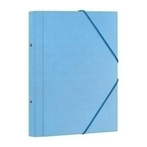 CARPETA CLASIFICADORA DOHE CARTON PLASTIF. Fº 12 DPTOS.GOMAS y SOLAPA AZUL CLARO