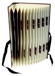CLASIFICADOR ACORDEON MARIOLA GELTEX Fº 20 DPTOS.(A-Z) NEGRO