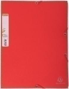 CARPETA de GOMAS y SOLAPAS EXACOMPTA FOREVER CARTON A4 con ETIQUETA ROJO