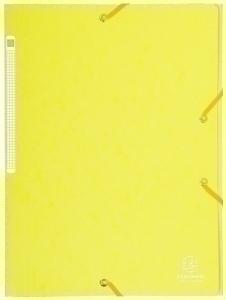 CARPETA de GOMAS y SOLAPAS EXACOMPTA MAXI CARTON A4 con ETIQUETA AMARILLO