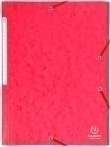 CARPETA de GOMAS y SOLAPAS EXACOMPTA MAXI CARTON A4 con ETIQUETA ROJO