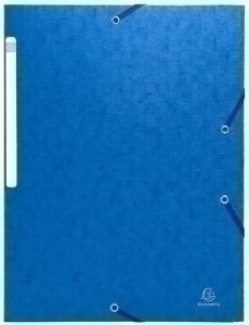 CARPETA de GOMAS y SOLAPAS EXACOMPTA SCOTTEN MAXI CARTON GOFRADO A4 con ETIQUETA AZUL