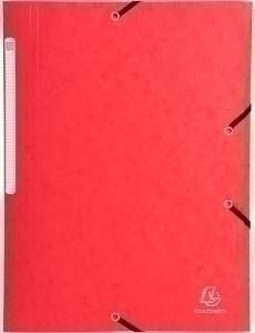 CARPETA de GOMAS y SOLAPAS EXACOMPTA SCOTTEN MAXI CARTON GOFRADO A4 con ETIQUETA ROJO