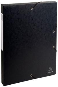 CARPETA de PROYECTOS EXACOMPTA EXABOX CARTULINA LUSTRADA NATURE FUTURE A4+ GOMAS  4 cm NEGRO
