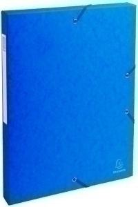 CARPETA de PROYECTOS EXACOMPTA EXABOX CARTULINA LUSTRADA NATURE FUTURE A4+ GOMAS  4 cm AZUL