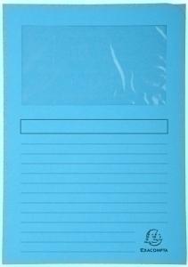 SUBCARPETA EXACOMPTA FOREVER VENTANA 120g A4 AZUL CLARO PAQUETE de 25