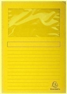 SUBCARPETA EXACOMPTA FOREVER VENTANA 120g A4 AMARILLO CLARO PAQUETE de 25