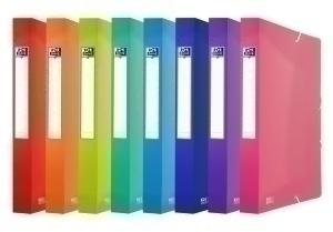 CARPETA de PROYECTOS OXFORD/ELBA URBAN PP TRANSLUCIDO A4+ GOMAS  4 cm SURTIDO (8 colores)