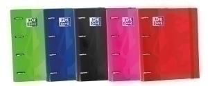 CARPEBLOC OXFORD SCHOOL EUROPEANBINDER CLASSIC A4+ 4 an.MIXTAS 35mm con RECAMBIO 100 hj. CUADRIC.5x5 SURTIDO (col. clasicos)