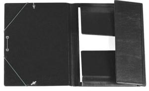 CARPETA de GOMAS y SOLAPAS IBERPLAS PVC 4º NEGRA