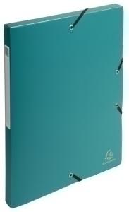 CARPETA de PROYECTOS EXACOMPTA EXABOX PP LISO OPACO A4 GOMAS  2,5 cm VERDE
