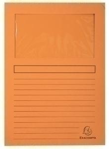SUBCARPETA EXACOMPTA FOREVER VENTANA 120g A4 NARANJA PAQUETE de 25