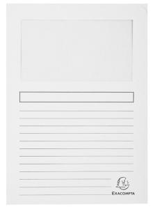 SUBCARPETA EXACOMPTA FOREVER VENTANA 120g A4 BLANCO PAQUETE de 25