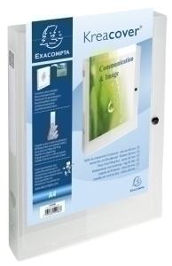 CARPETA de PROYECTOS EXACOMPTA EXABOX PP KREACOVER A4 4 cm TRANSLUCIDO
