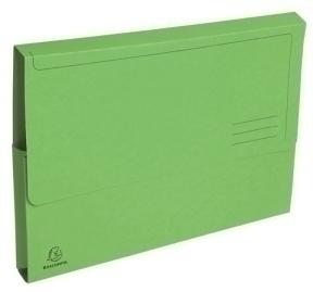 SUBCARPETA EXACOMPTA FOREVER (BOLSA FUELLE 32mm) 290g A4 VERDE PAQUETE de 10